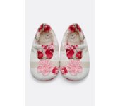Zapato de Algodón estampado floral con Rosa