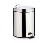 Awiku - Cubo de Basura para Baño de Acero Inoxidable con Pedal Tramontina Acabado Pulido con Cubo interior para facilitar Limpieza (Varios Tamaños)