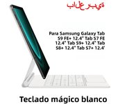 Smart Folio for Samsung Galaxy Tab S9 S8 S7 FE Plus 12.4 for Tab S9 FE+ S9+ S8+ S7+ 12.4" TouchPad Backlight Magic Keyboard Case
