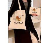 Avatar The Last Airbender Anime Appa YIP YIP Pattern Bag Set, Lightweight Large Capacity Tote Bag, Party Gift Handbag for Girls