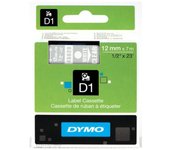 CINTA ROTULADORA D1 12MMX7M BLANCO/TRANSPARENTE DYMO S072060
