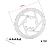 Colorful Brake Disc Rotor110/120mm Disc Rotor For Xiaomi Mijia M365 1S Pro MI3 Electric Scooter Replacement Parts