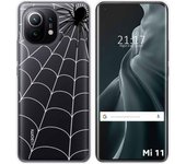 Tumundosmartphone Funda Gel Transparente para Xiaomi Mi 11 5G diseño Araña Dibujos