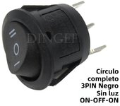 1PCS Round Rocker Switch LED illuminated Car Dashboard Dash Boat Van ON/OFF 12V 24V 6A 250V 10A 125V 2PIN 3PIN 4PIN Switch 20MM