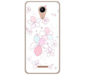 Tumundosmartphone Funda Gel Tpu para Wiko Tommy2 Diseño Flores Minimal Dibujos