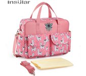 Nuevo impermeable pañal mochila de gran capacidad viaje multifuncional estilo para las madres y los bebés con carrito compras
