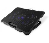 Coolbox ncp17-v5 base refrigerante portatil - silenciosa - compatible 17” - diseño ergonomico - color negro