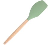1Pcs Silicone Kitchenware Non-stick Cooking Utensils Cookware Spatula Egg Beaters Shovel Wooden Handle Kitchen Tool Accessories