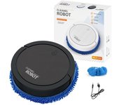 Robot Vacuum Cleaner, Tangle-free Suction , Slim, Automatic Self-Charging Robotic Vacuum Cleaner, Ideal For Pet Hair,USB battery capacity 1200mAh, 4h