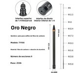 Carbon Fiber Invisible Extended Edition Selfie Stick for Insta360 X3 GO3 Action 4 Accessories 300CM for DJI GoPro Selfie Stick