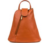 .. Carlotta Bolso mochila Mujer.Piel Auténtica Sauvage. Hecho en Italia. Cuero italiano genuino.