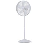 Mellerware - Ventilador de pie Brizy Stand. 50W de Potencia. Oscilante. 3 Velocidades. Silencioso. 5 aspas metálicas de Aluminio de 40 cm Diámetro. Caudal de aire fresco y fácil transporte