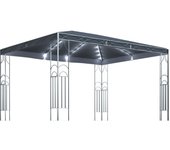 vidaXL Cenador con Tira de Luces 400x300 cm Pérgola Parasol Carpa Jardín Color Crema,  Antracita, y mas