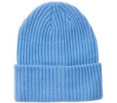 Gorro Pieces Hexo Azul para Mujer con Bordado Acanalado