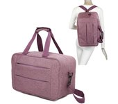 RAYKONG Bolsa de cabina convertible en mochila 40x20x25cm Ryanair 10kg equipaje de mano bolso de cabina Vueling - Negro/AzulMarino/Rosa/Morado/Rojo/Gris