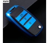Leather TPU Car Flip Key Case Cover For KIA Rio 3 K2 Ceed Cerato K3 K5 Sorento Sportage Soul K4 Picanto Optima Forte Stinger