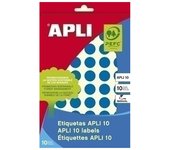 APLI - 2735 etiqueta autoadhesiva Alrededor Permanente Azul 616 pieza(s) 02735