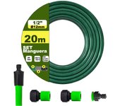 AYA MARKT SET Manguera de Jardín con Adaptadores de Grifo y Boquilla de Riego, Ultra Resistente 3Capas ,Presión 20 Bar