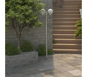 vidaXL Farola de jardín 2 focos 220 cm