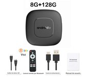 Original Android 14 T11 TV Box Smart Streaming Media Player Allwinner H313 Wifi 5G Bluetooth Google Assistant Ram 8GB Rom 128GB