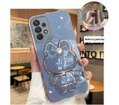 Mirror Plating Phone Holder Case For Samsung Galaxy A53 A73 A33 A52 A52s A72 A32 4G 5G A51 A71 A12 A31 A21S A50 A54 Stand Cover