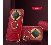 Plating Crocodile Texture Phone Case for Honor Magic 6 5 4 Lite Pro X9AB X8AB X7A X50 X40 I 90 Pro 5G Magnetic Finger Ring Cover