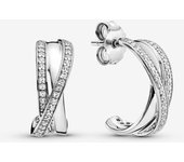 Pandora S925 Pendientes de moda de plata de ley, incluye embalaje de regalo original