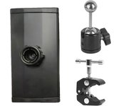 Universal Tablet Desktop Holder For Microphone Stand Mobile Phone Mount For Apple Ipad For Iphone 4.5 to 12.9 inch Car Mount