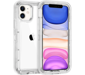 3IN1 Heavy Duty Hard Otter Case Box for IPhone 15 Pro Max 14 13 11 X XR XSMAX SE 6 7 8Plus Transparent Shockproof Armor Cases
