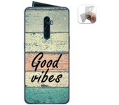 Tumundosmartphone Funda Gel Tpu para Oppo Reno 2 diseño Madera 01 Dibujos