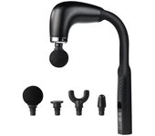 2024 New Smart Curved Hook Fascia Gun Electric Massager Massage Hammer Electric Fascia Gun Home Handheld Hammer Back Artifact
