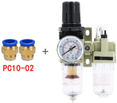 Air Pump Compressor Oil Filter Regulator Trap Pneumatic Water Separator Pressure Manual Drainage Supply AC2010-02 SMC Type