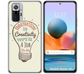 Tumundosmartphone Funda Gel Tpu para Xiaomi Redmi Note 10 Pro diseño Creativity Dibujos