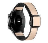 22mm 20mm Leather+Silicone Strap For Samsung Galaxy Watch 4 5 6 7 40mm/44mm Band For Amazfit GTR 4 3 GTS 4Mini Huawei Watch GT4