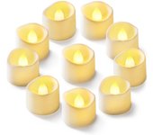 Velas LED Eléctricas Falsas de más de 200 horas Velas candelitas que funciona con Pilas, Candelitas parpaeantes sin llama