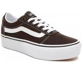 Zapatillas Vans Ward Platform Canvas Negro Blanco Wn Vn0A3Tlc1871