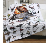 Dinosaur Blanket for Boys Jurassic Dino World Park Soft Flannel Throw Blanket Dinosaur Room Decor for Boys Gifts for Sofa Bed
