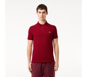 Polo Granate Lacoste L.12.12 Slim Fit en Petit Piqué
