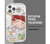 Anime Shinchan Cute Phone Case for Apple iPhone 15 Pro Max 13 14 Plus 12 Mini 11 Pro XR 8 SE 7 XS MAX Cover