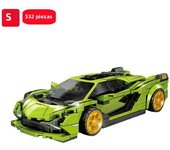 SEMBO Sports Car Building Blocks MOC Racing Vehicle Models Off-Road Assembly Bricks Car Construction Set for Boys Toy Kids Gifts