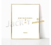 Tequila  Bourbon Molecule Art Print  ChemistryInspired Bar Wall Decor Poster
