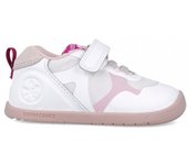 Zapatos primeros pasos bebé niña BIOMECANICS 252163-D113 ZAPATO SPORT REJILLA BLANCO Y ROSA 34513 25V
