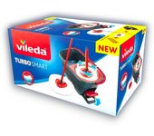 Fregona Turbo Smart con Pedal de Secado Fregona Con Tubo Extensible hasta 100cm Fregona con Paño de Microfibra Fregona Vileda Capacidad de 19 Litros VILEDA
