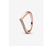 Pandora - Anillo Pandora Timeless Wish Half Sparkling - Baño de Gold Rose de 14K