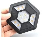 360 Degree Rotating LED Magnetic Warning Light Flashing Rechargeable Yellow White Traffic Safety Flash Car Safety Signal Light