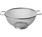 Fackelmann Colador y Escurridor Acero Inoxidable, para Escurrir Pasta  y Colar en el Fregadero, Malla Fina y Doble Asa, Apto para Lavavajillas, 26 cm, 1 Unidad