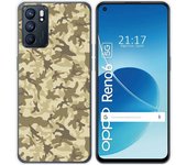 Funda Silicona para Oppo Reno 6 5G diseño Sand Camuflaje Dibujos