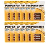 Pilas Panasonic AA-AAA Pack de 48 Pilas Alcalinas,1.5V,Alta Duración y Rendimiento Prolongado para Dispositivos de Uso Diario