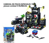 800PCS SWAT Police Station Building Military City Model Set Prison Car Policeman Boat Figures Brick DIY Toy for Kids Boys Gift