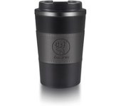 ROELLY Termo Cafe Para Llevar, Termo Para Cafe de 13 Oz/380 Ml,Vaso Termo Cafe Para Llevar de Acero Inoxidable,Vaso Termico, Termo Cafe PequeñO,Adecuada Para El Trabajo y Los Viajes, Color Negro